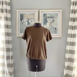 Universal Thread Short Sleeve Sweater Top S olive